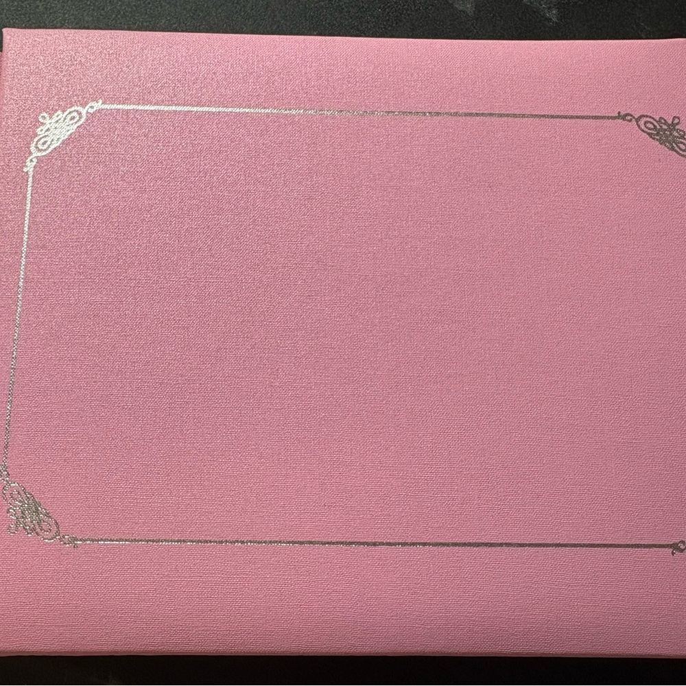 Creative Memories Pink Album with Silver Accents